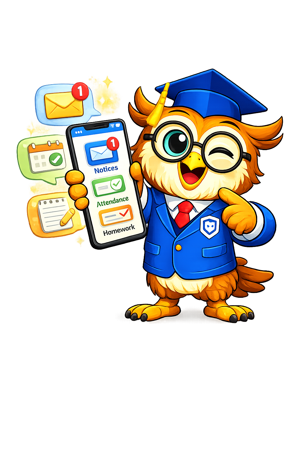 MOSI mascot for SIZA parents