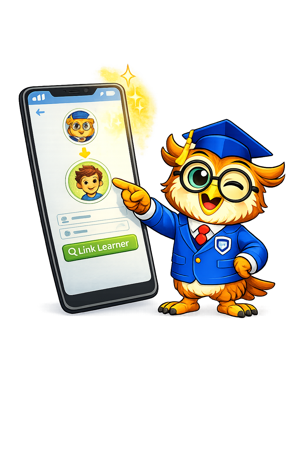 MOSI step 2 learner linking mascot